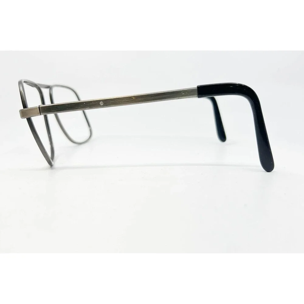 Titmus Eyeglass Frames Mens Gray Aviator Double Bridge Z87 Metal 56-16-145